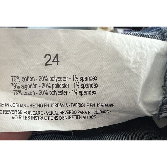 Gloria Vanderbilt Capri Blue Jeans Plus Sz 24 Amanda All Around Slimming Effect - Picture 8 of 9